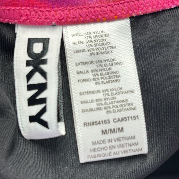 DKNY Abstract Mirage Ruched Tie-Back Halter One-Piece Women's Medium NWT - Picture 11 of 13